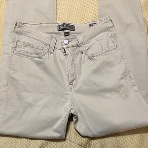 Charisma Relaxed Straight Pants In Aluminum Twill